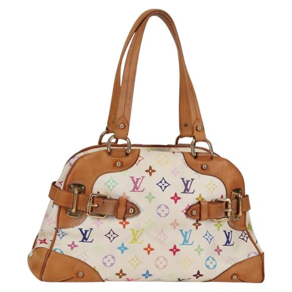 LOUIS VUITTON Monogram Multicolor Claudia Hand Bag White M40193 - Picture 1 of 16
